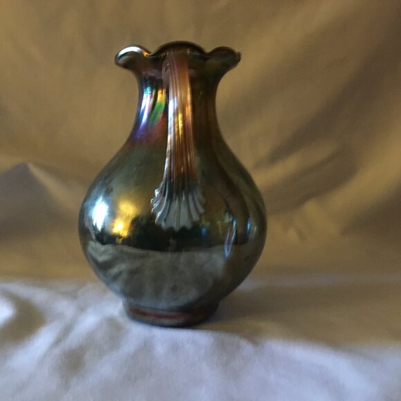 Fenton Glass Iridescent Small Pitcher - Picture 4 of 6